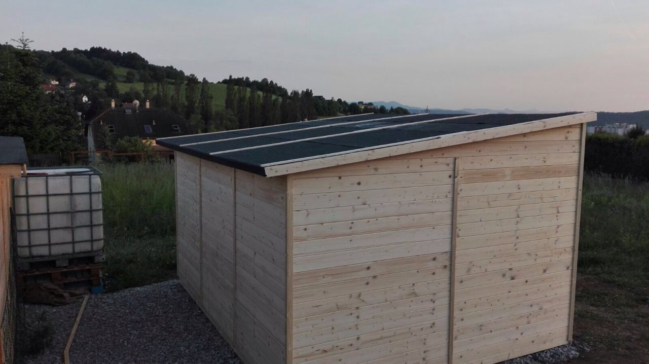 Fa disznóól / fészer 2,4 x 3,6 m, kecskék , juhok .... részére 16mm