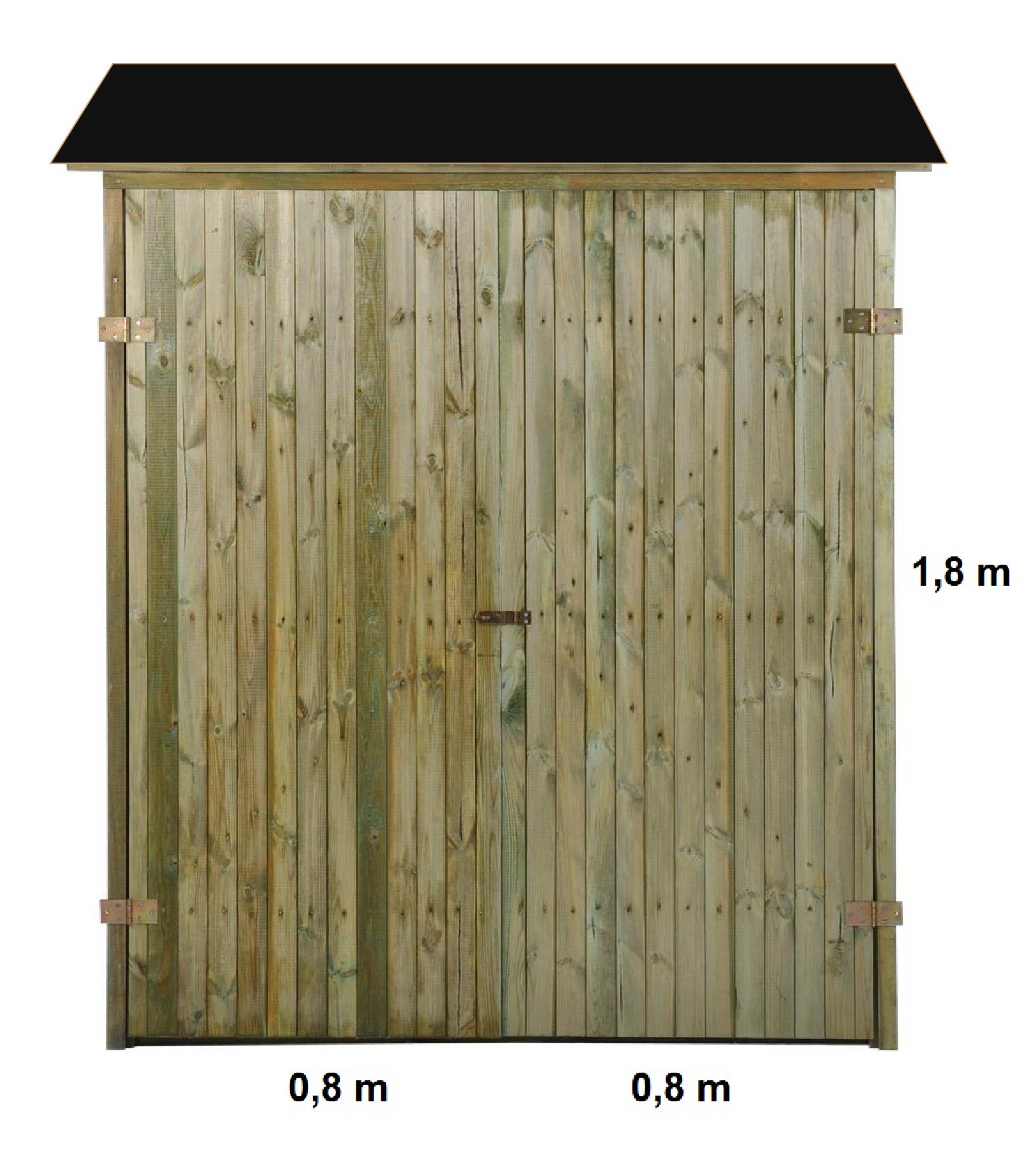 Fa / fészer 1,6 m x 0,6 m, padlólap 16 mm 