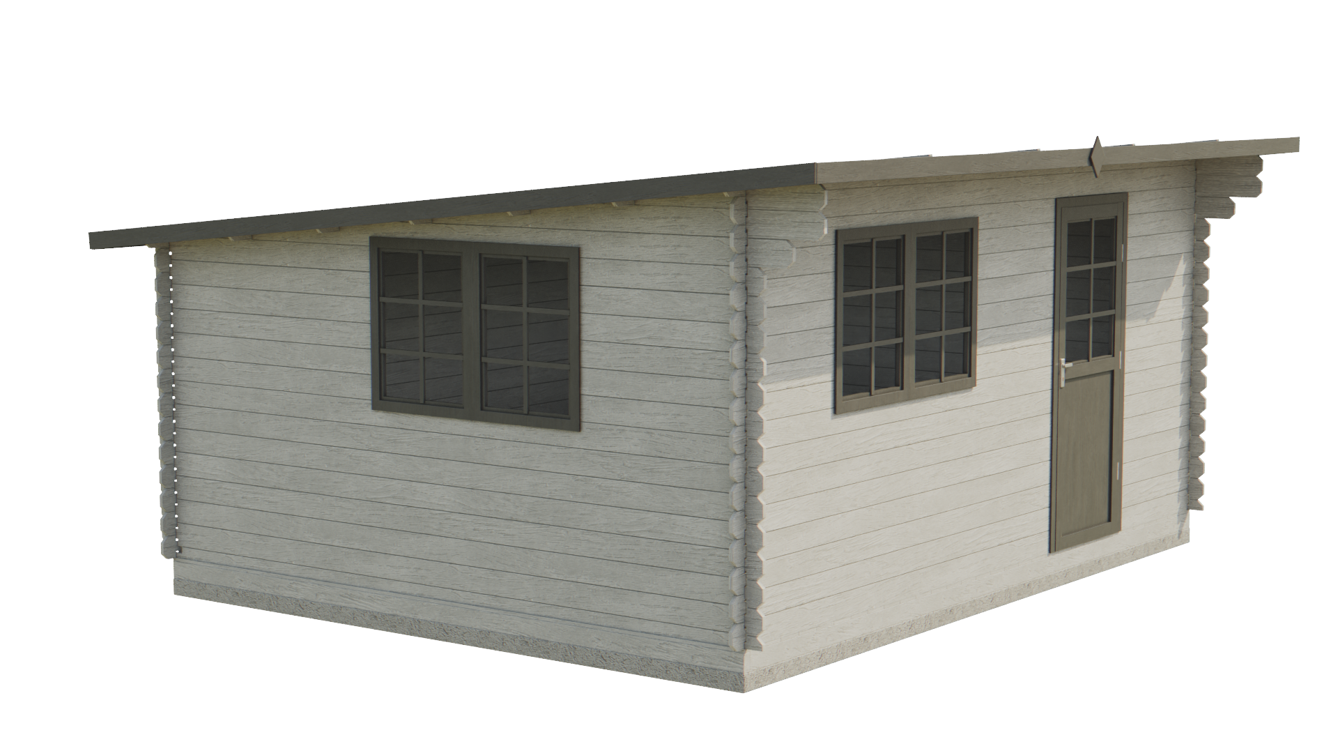 Kerti fa rönkház FRAGA 5,2 x 4,6 m 