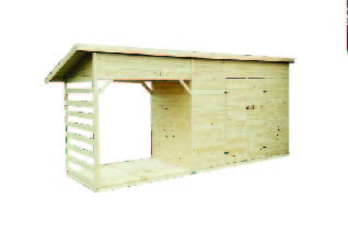 Fakamra / fészer házzal, 5,2x1,7m