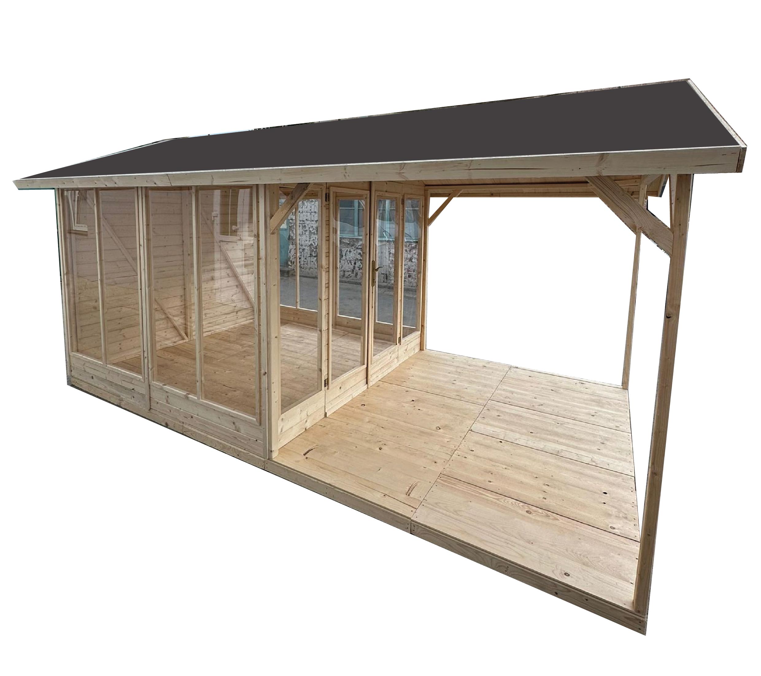 Teraszos kivilágított kertes ház MADEX 15m2